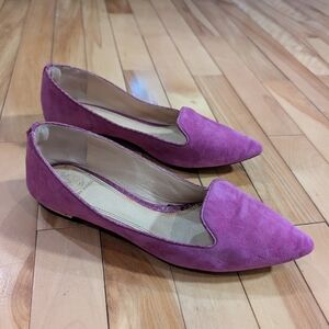 Tory Burch | Connelly Purple Suede Pointed-Toe Flats
